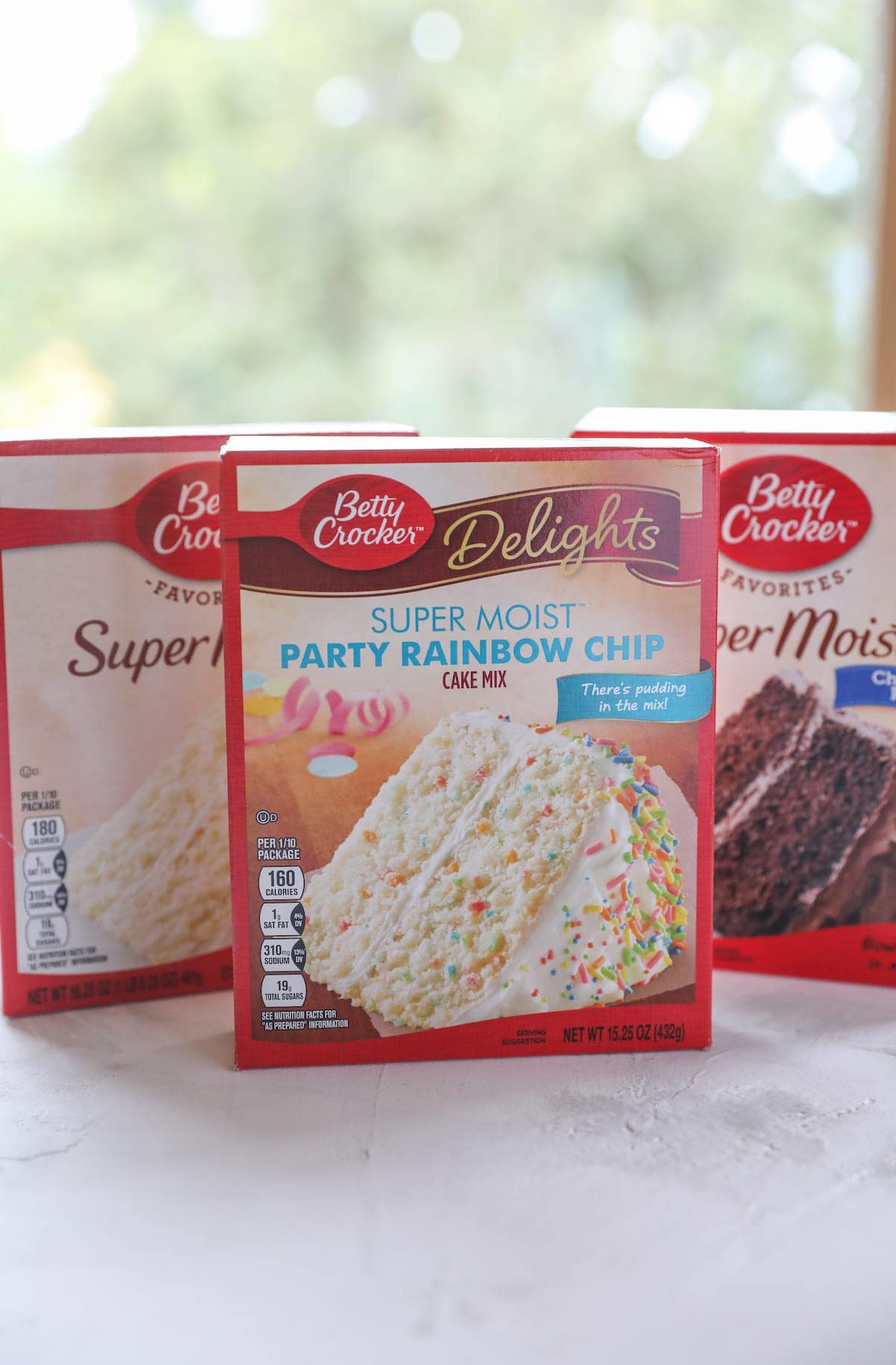 boxes of cake mix