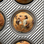baked chocolate chip muffins