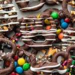 assortment of chocolate covered pretzels