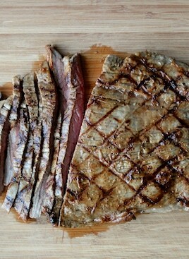 grilled garlic flank steak