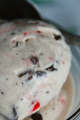 Peppermint Ice Cream in a bowl