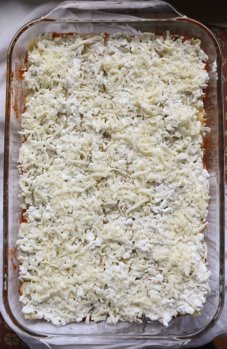 cheese layer in lasagna 