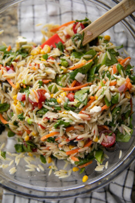veggie orzo salad