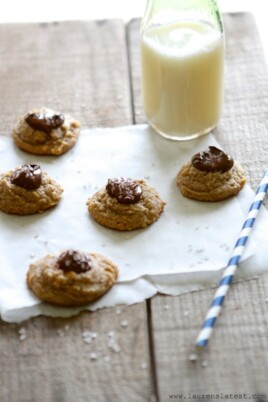 Nutella Peanut Butter Thumbprint Cookies