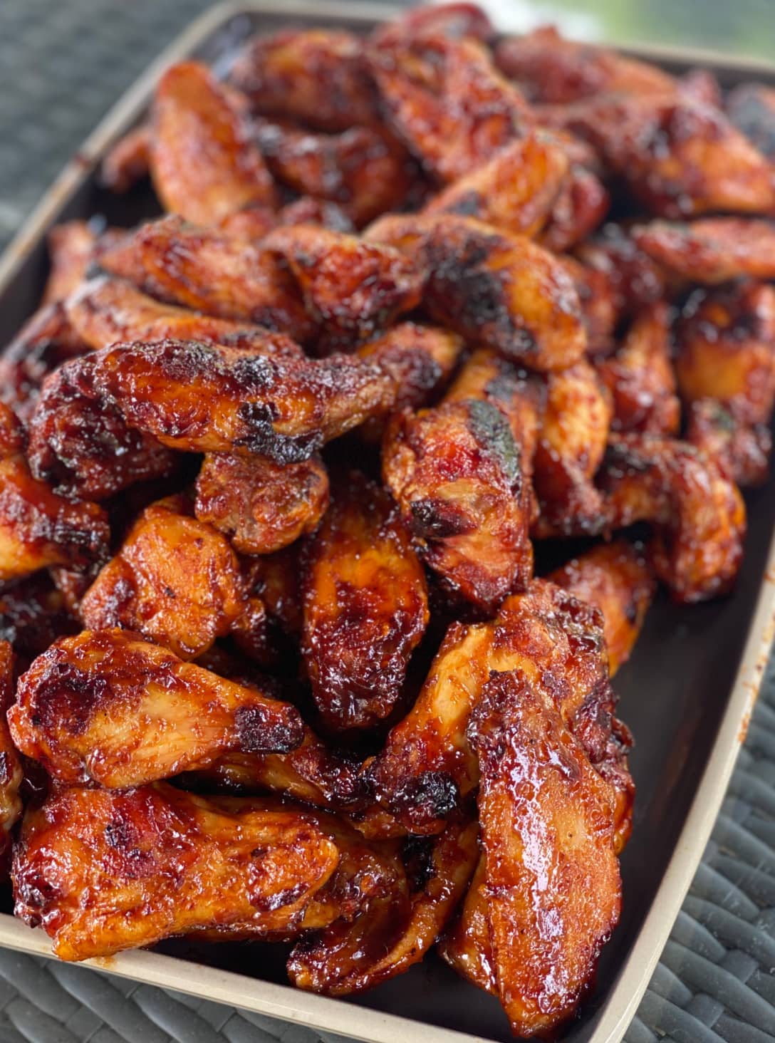 Smoked Chicken Wings on Platter