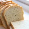 Sliced homemade bread