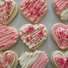 valentine sugar cookies with frosting
