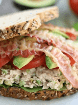 tuna california club sandwich